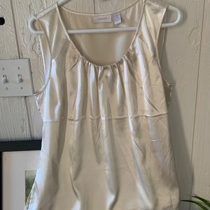 Chico’s, size 2 cream colored dressy tank